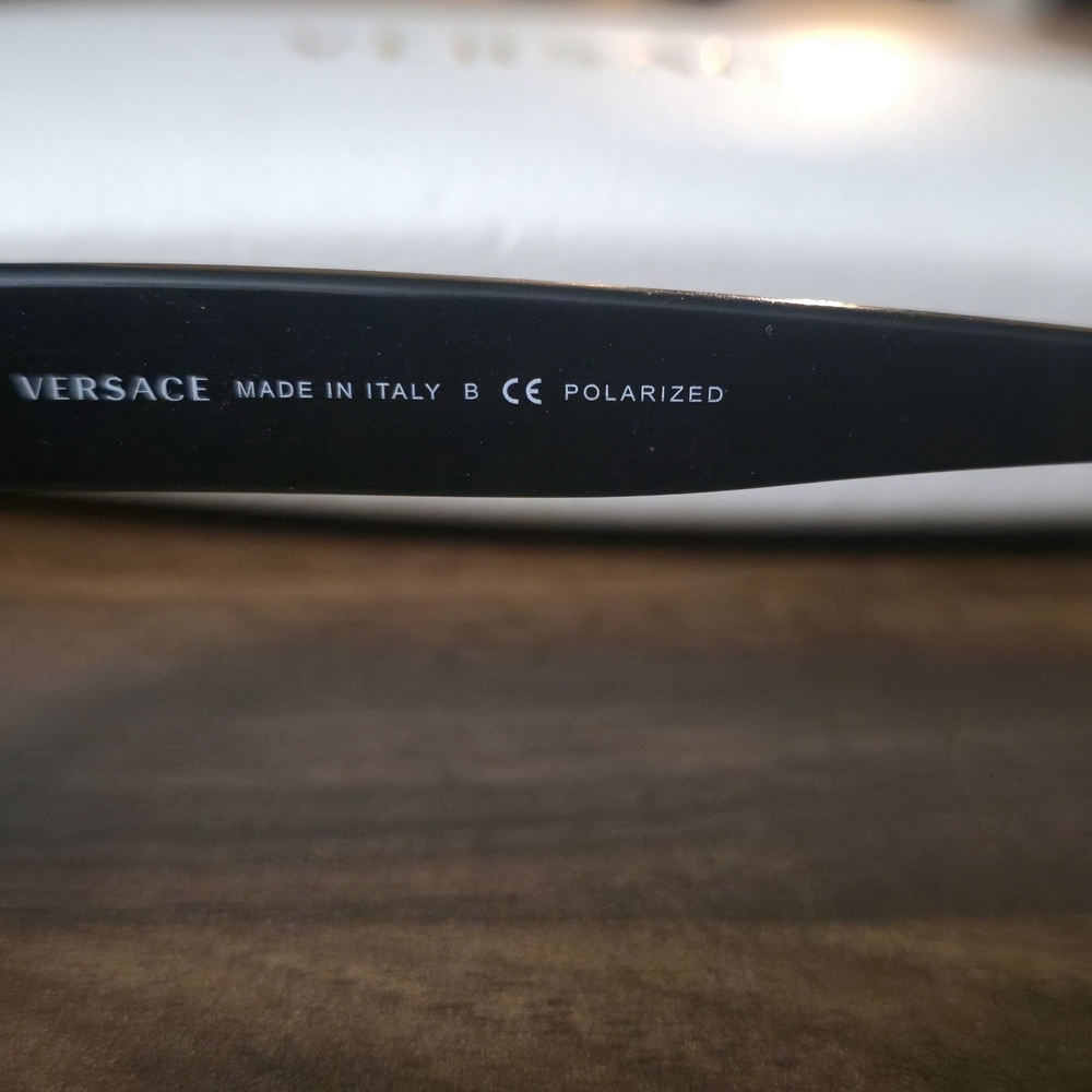 Versace Black Rectangular Sunglasses - image 4